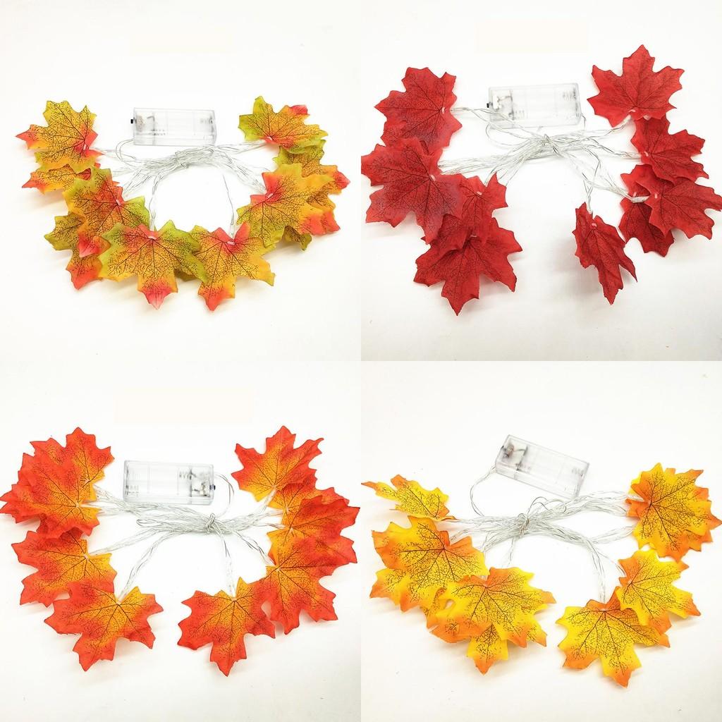 Weihnachten Ahorn Anhänger Blätter Beleuchtete Herbstgirlande 102030 LED Lichterkette