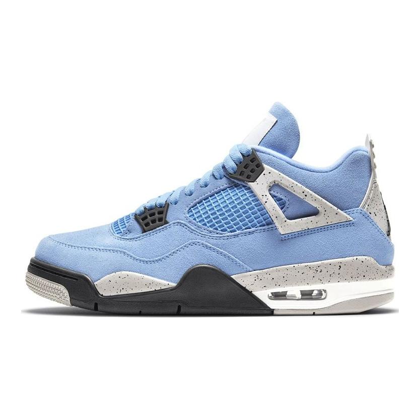 Air Jordan 4 Retro University Blue Men Sneakers Tech-Grey White Black CT8527-400