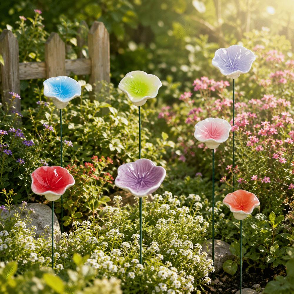 3pcs Garden Decoration Bee Watering Station Flower Shape Insect Drinking Cup Outdoor