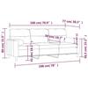 VidaXL 3-seater Sofa with Decorative Pillows Taupe 180 Cm Fabric, Sofa, Living Room Sofa, 3-seater Fabric Sofa, 3200836