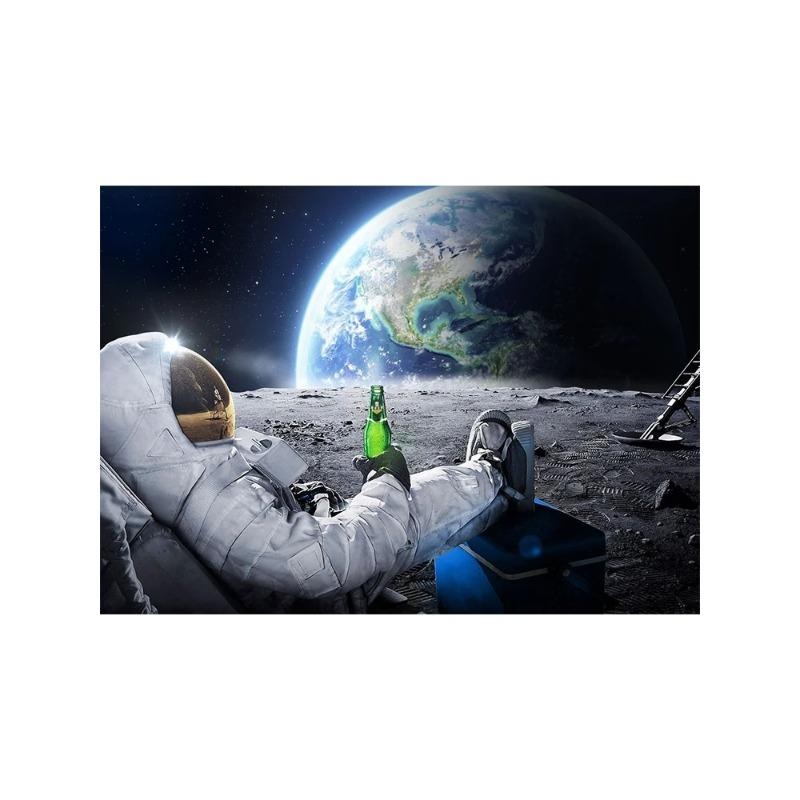 Modern Astronaut and Moon Landscape Canvas Painting Art Posters and Prints Wall Art Pictures for Living Room Home Decor Gift