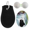 Golf Ball Cleaning Towel with Hanging Clip Golf Ball Washer Golf Cleaning Tool Golf Accessories Gifts for Men