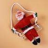 Santa Claus Climbing Ladder Ornaments Xmas Tree Santa Claus Climbing Ladder Rope Hanging Pendant Merry Christmas Decoration
