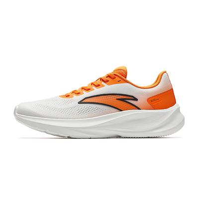 Rebound Abrasion Resistant Lightweight Slip Resistant Running Shoes Men's White Orange 912625505-5