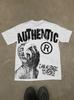 Graphic T-shirt Men Women Vintage Top Hip Hop Streetwear Oversized Tshirt Short Sleeve Casual Clothing Summer Fashion Trendy Tee