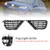 2PCS Front Lower Fog Light Cover Grille Grill Fit VW Touareg 7P 2015-2017