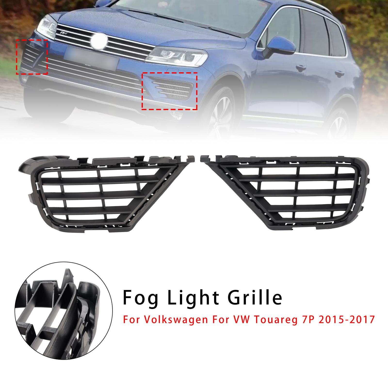2 шт. Передняя нижняя накладка решетки противотуманной фары подходит для VW Touareg 7P 2015-2017