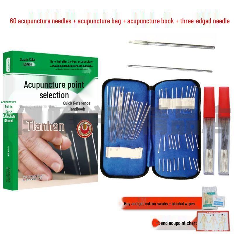 Pure Silver Needle Acupuncture Set: 30/60 Reusable Pieces, 200-Piece Aluminum Box