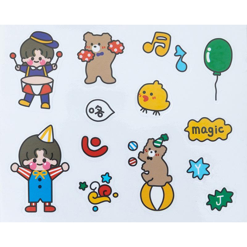 Kawaii Korean Cute Girl Stickers for Phone Cases, Stationery, DIY, Sealing, and Student Diaries