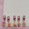 Set of 5/6 Stylish Capybara Keychain Animal Keyring Ornament Lovely Resin Bag Pendant Accessories for Animal Lovers