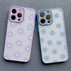 Art Flat Flower Pattern Protective Phone Case For iPhone 11 12 Mini 13 Pro Max 16 15 14 Pro Max Plus 7 8 Plus X XR XS Back Cover