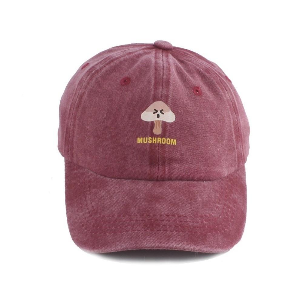 Adjustable Sun Hat Solid Color Baseball Hat Cute Snapback Cap  for Children 2-6Y