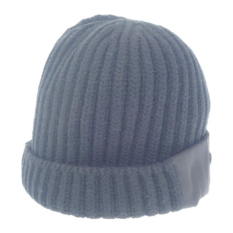 PRADA  UMD446_1WTO_F0002_S_202 M Knit cap black wool/Nylon mens