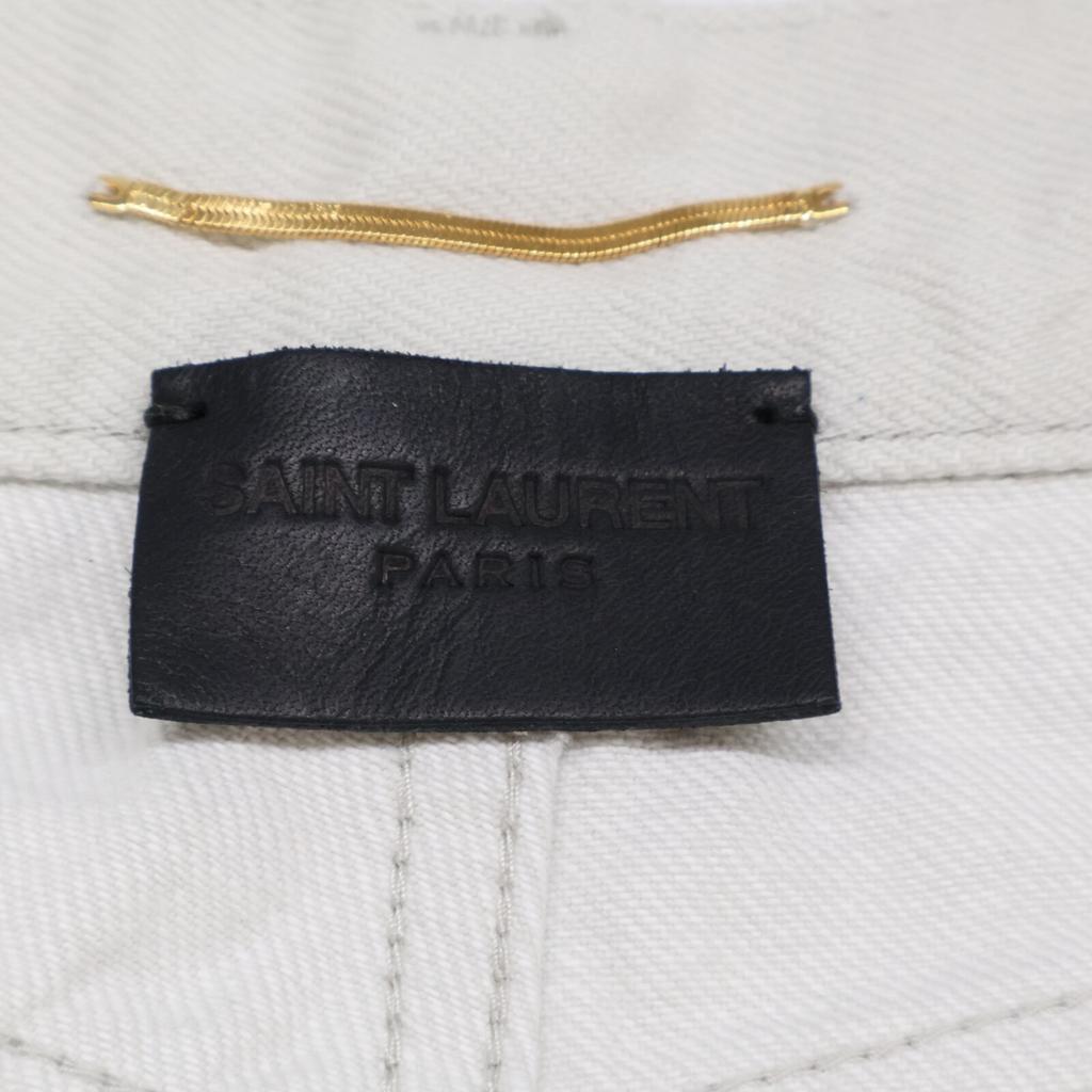 SAINT LAURENT PARIS [Good Condition] 614443 Button fly denim pants/ Bottoms 24 Ice blueUsed