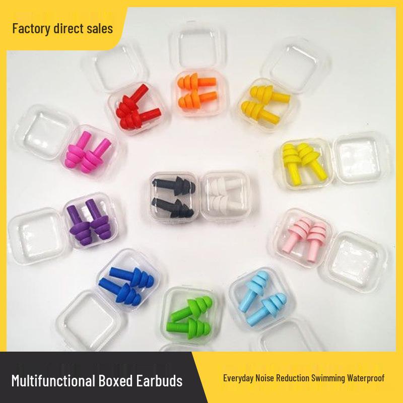 Silicone Christmas Tree Earplugs for Noise Reduction - Adult Soundproof Protection for Sleeping and Safety.