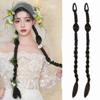 2Pcs Hair Extensions Lantern Double Braided Wig Handmade New Chinese Style Wig  for Women