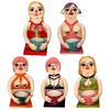 Miska na odstraňování bylinek 3-otvorová pryskyřice Sexy ženy Odstraňovač bylinek Kuchyňské bylinky Nástroj na odstraňování listů pro tymián bazalku rozmarýn