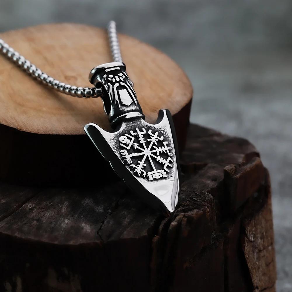 

Nordic Viking Ship Anchor Rune Amulet Personalized Fashion Men s Pendant Necklace Jewelry