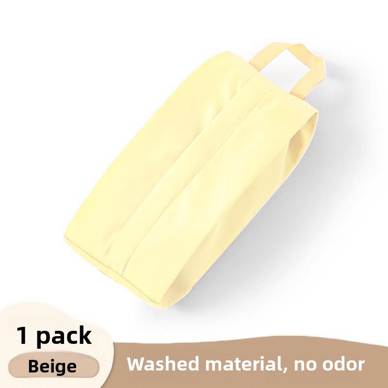 

2 шт. Дорожная портативная ручная водонепроницаемая сумка для хранения 2Pcs бежевый