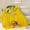 Lustige M-M&M-M’s Skikomfort warm Weich Zuhause Kinder Mittagessen Decke Geeignet für Wohnzimmer Büro Tägliches Reisen Geschenke