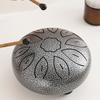 6-Inch Steel Tongue Drum with Mallets Note Stickers 11 Notes C Key Meditation Yoga Sound Therapy Hand Pan Drum Musical Percussion Instrument