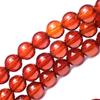 High Quality Natural Stone January Birthstone Orange Garnet Triple Wrapped Bracelet [Happiness Stone] (Hessonite)