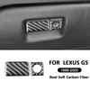 For LEXUS GS 1998-2005 Carbon Fiber Car Co-Pilot Storage Box Switch Panel Key Lock Frame Decoration Sticker Interior Parts