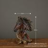 Imitation Wood Animal Head Resin Ornament Display Decoration Exhibit Statue Sculpture Statuette Figurines Knickknacks Crafts