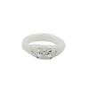 Nff Ribbon Metal Ring-white