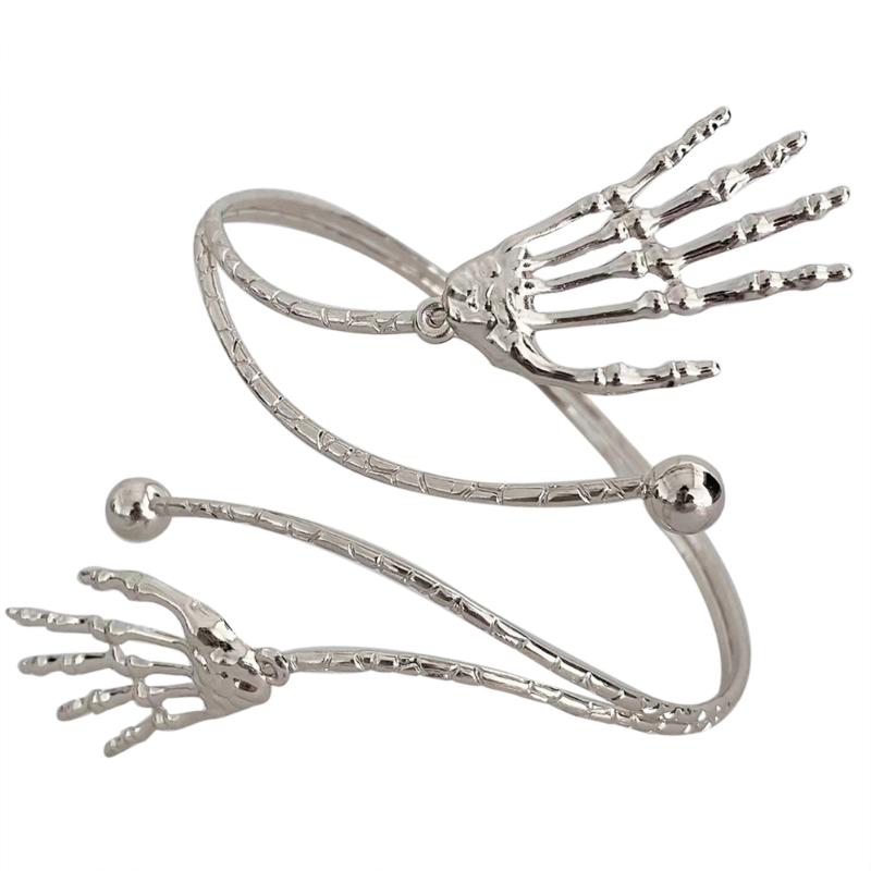 Upper Arm Bracelet Metal Coil Swirl Spiral Shape Armband Cuff Fashion Simple Arm Bangle Armlet Adjustable for Women Girl