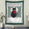 Funny Black Cat Decorative Tapestry Office Living Room Decor Home Wall Tapestry
