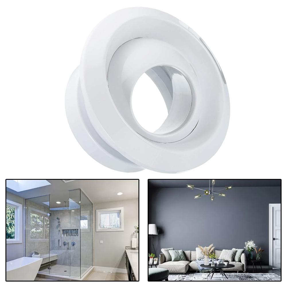6-inch Round Adjustable Rotating Spherical Nozzle Vent For Indoor Central Ventilation Systems And Ceiling Ventilation