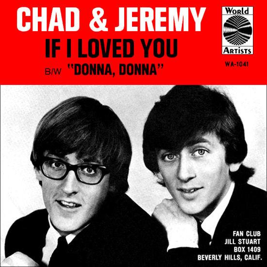 

7inch Record CHAD & JEREMY - If I Loved You WA1041 World Artists 1965 US Rock Used