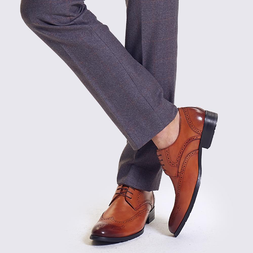 Fashion Luxury High Quality Genuine Leather Oxford Shoes Classic Lace Up Business Formal Official Top Layer Cowhide Dress Shoes