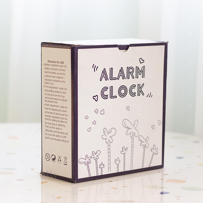 Colorful Long Eared Rabbit Children's Alarm Clock Cartoon Alarm Clock Creative Small Alarm Clock Student Small Alarm Clock Bedside Bedroom Clock