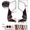 1 Set Motorcycle Rearview Mirror Adjustable Rotating Side View Mirrors For Duke 790 890 125 Mt03 Mt07 Mt25 Mt09/ Mt09 Mt10 Sp