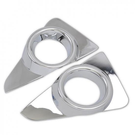 For Toyota RAV4 2016 2017 2018 Chrome Head Front Fog Light Lamp Cover Trim Bezel