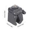 Camera Equipment Clamp Adapter 3/8Inch Threads Screw Adjustable 15-45mm Jaw for Mounting Lights DSLR Action Camera