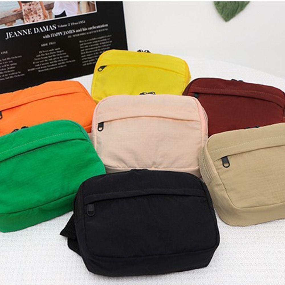 Quick-dry Square Message Bag Korean Style Sports Shoulder Bag Fashion Nylon Crossbody Bag  Outdoor