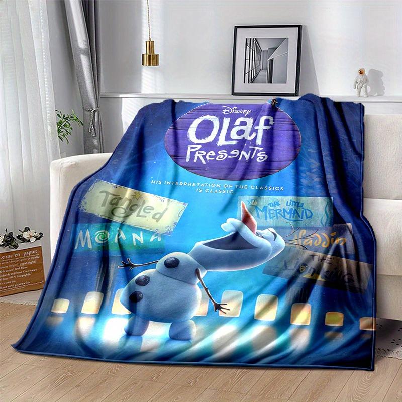 1pc, Disney Olaf Presents: Classic Movie Inspired Home Decor Blanket Perfect for Couch, Bed, Travel, Camping, Car