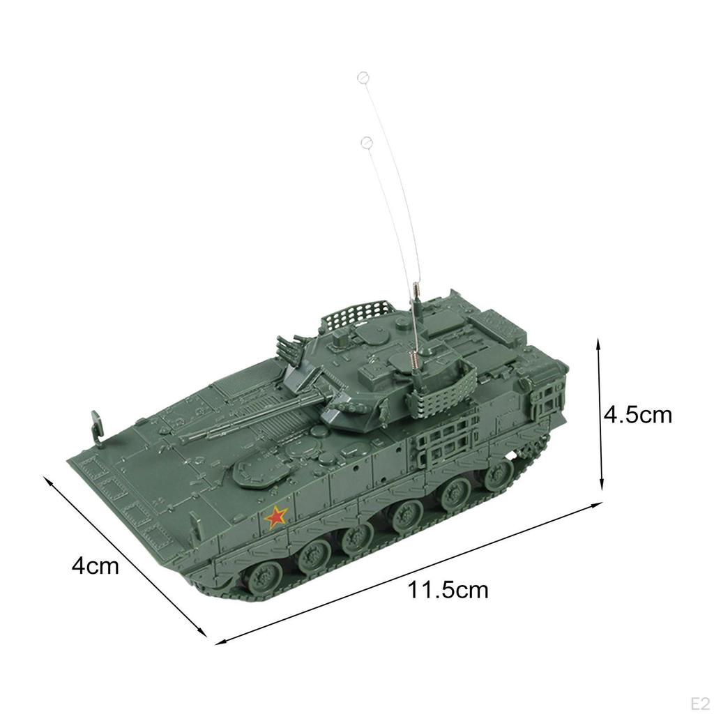 1/72 4D Tank Model Chariot Crafts Education Toy, Miniature Tracked Crawler for Adults