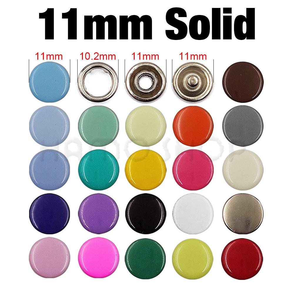 50-100Pcs Metal Prong Snap Button Hollow/Solid Press Prong Ring Button Studs Fasteners For Clothes Garment Sewing Bags Shoes