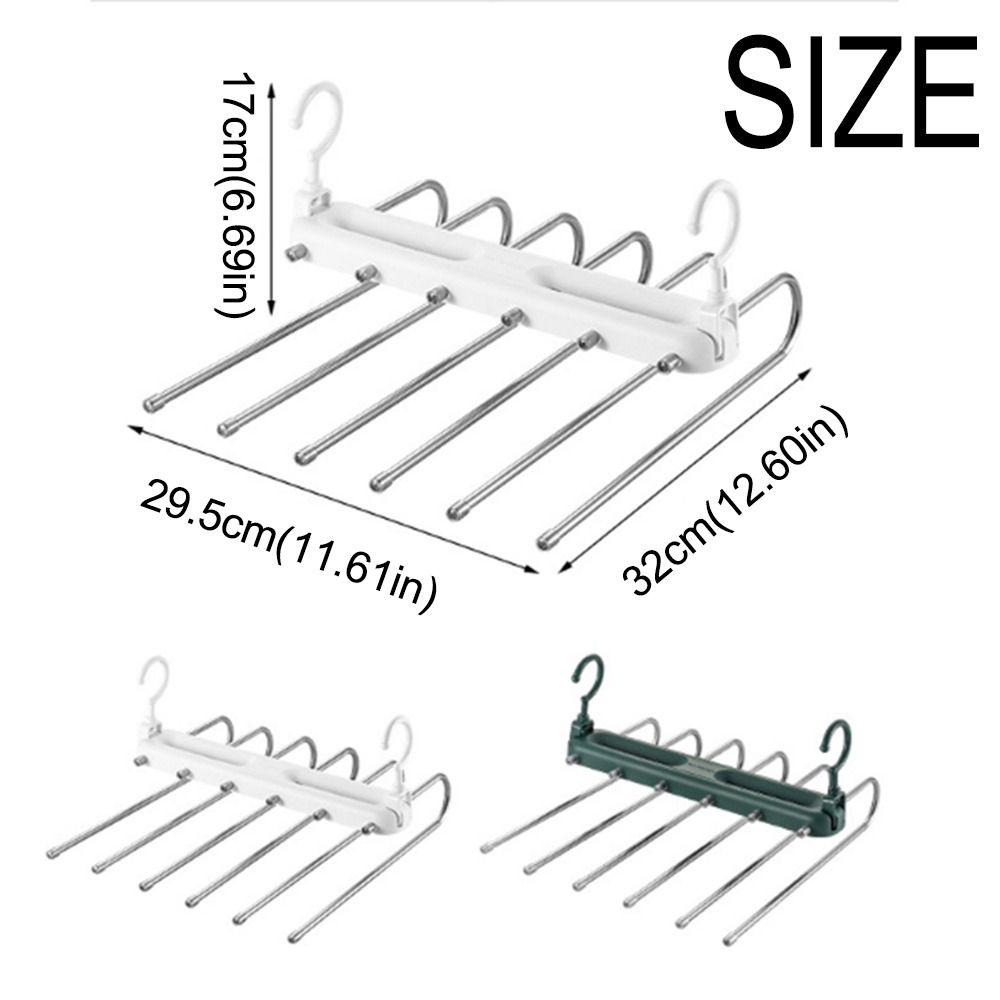 Rotatable Clothes Rack Organizer Multi Layer Wardrobe Organizer Adjustable Trouser Hangers Travel