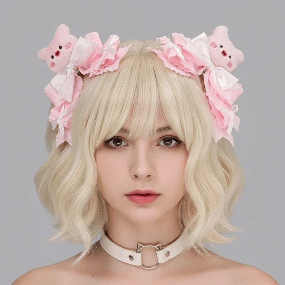1 Pair Gothic Style Lolita Hair Clips Cartoon Animal Lolita Girls Barrettes Cosplay
