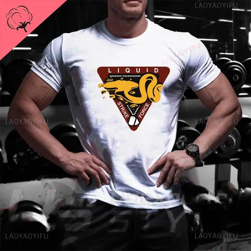 Mens Casual Cotton MGS Metal Gear Solid V 5 Meryl Silverburgh Short Sleeve Tops Foxhound Special Force Group Fox Hound T-Shirt