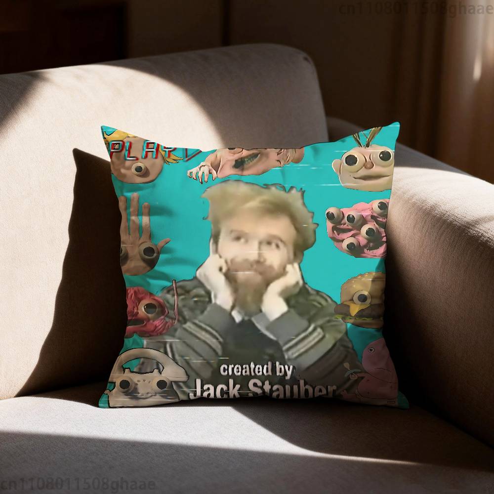 Jack Stauber Album Pillow Case Pillow Case Living Room Sofa Cushion Cover Suitable For Home Bedroom Room Decoration