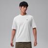 T Shirts Men's White Crew Neck Moderate