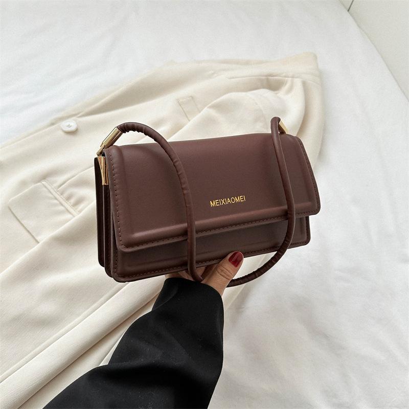 Niche Small Square Bag Retro Simple Bag Women's Summer New Casual Shoulder Bag Trendy Underarm Bag