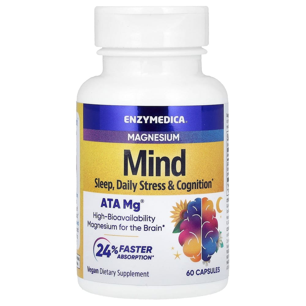 Enzymedica Magnesium Mind Capsules, 60 Count