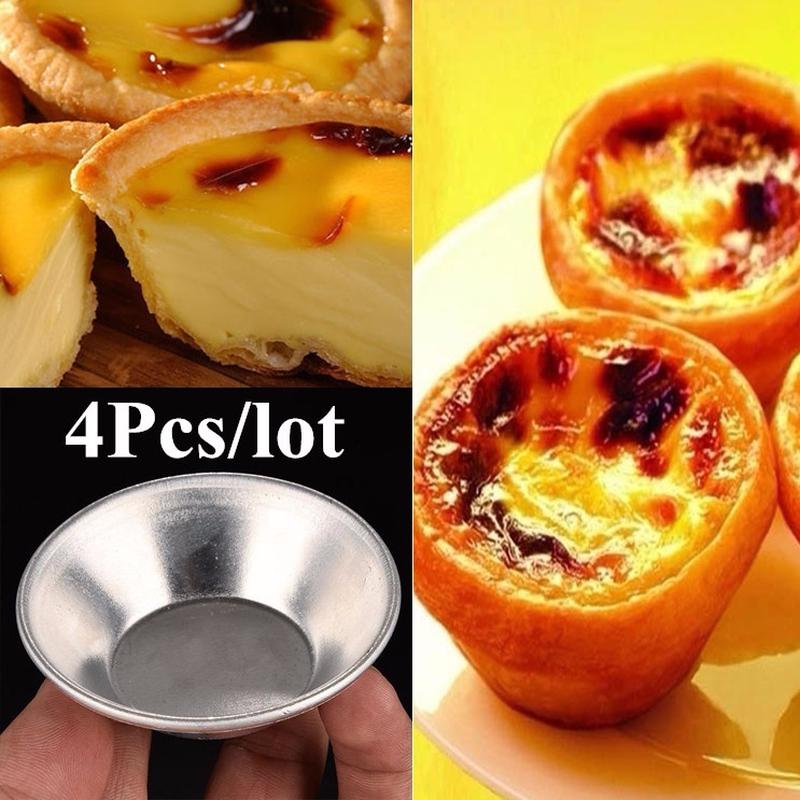 10pcs Cake Style Egg Tart Pudding Mould Mold Oven Bake Pan Tin Alloy Hot F4I6 10pcs Cake Style Egg Tart Pudding Mould Mold Oven Bake Pan Tin Alloy Hot F4I6